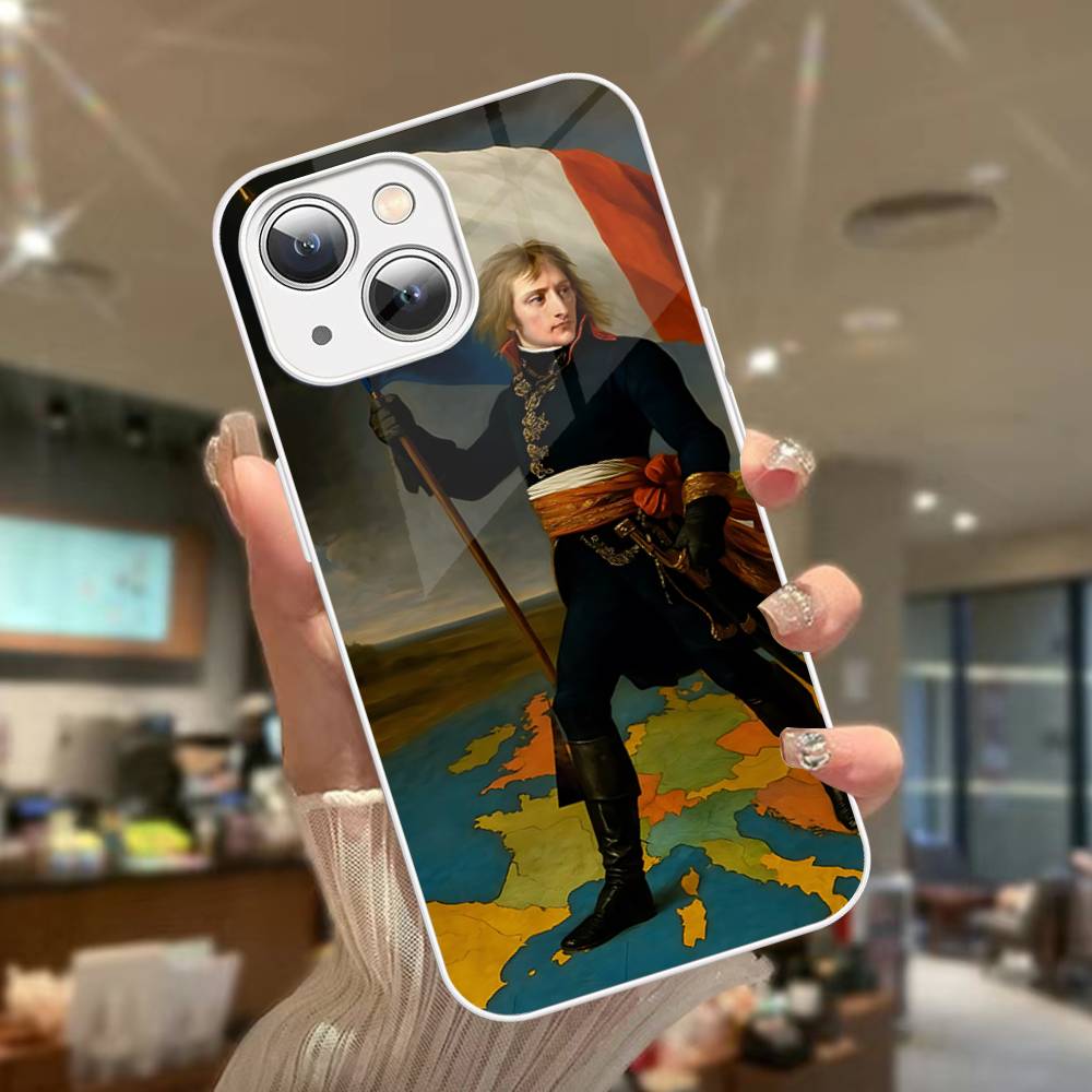 Napoleon Bonaparte Tempered Glass For Iphone 14 13 12 11 Pro Mini XS MAX 14Plus X XS XR Cover