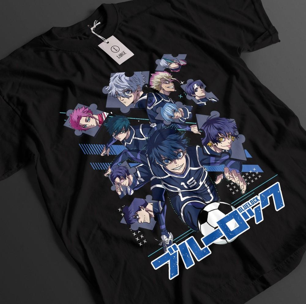 

Blue Lock Shirt Isagi Tshirt Rin T-Shirt Bachira Sport Anime Nagi Barou Ball Tee 4XL