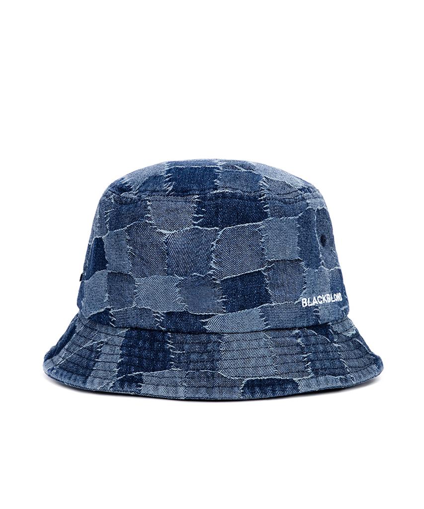 BLACKBLOND Vividi Patchwork Denim Bucket Hat (Blue)