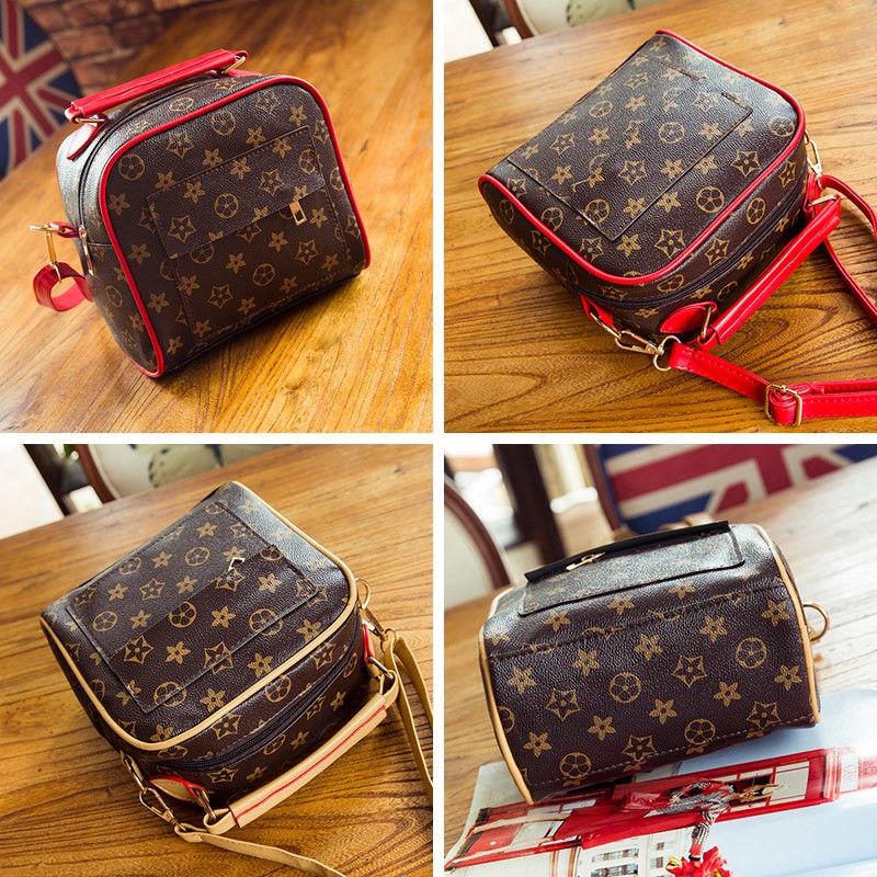 Fashionable Retro Pu Leather Shoulder Bag With Elegant Lock Design For Women