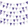 Bandierine Triangolari in Lino Giallo Degradé da 5 Metri (18 pezzi) per Decorazioni di Matrimonio, Festa o Compleanno