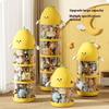 Large Capacity Storage Bucket Transparent Large Children's Toy Storage Box Plush Toy Debris Storage Tube HomeSupplies