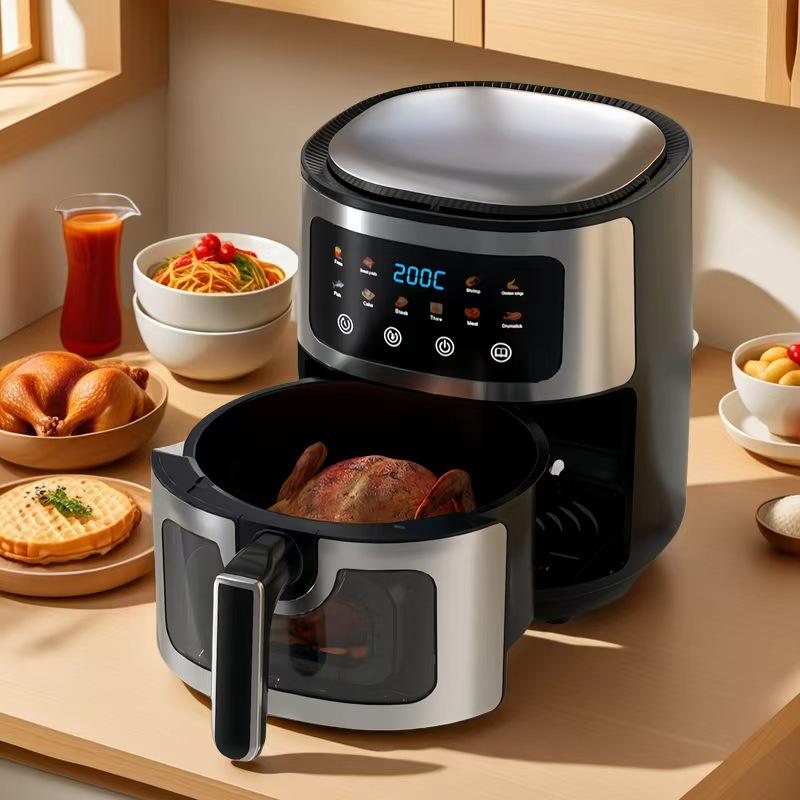 2025 New Model 8L Visual Multi-functional All-in-One Automatic Air Fryer for Home Use