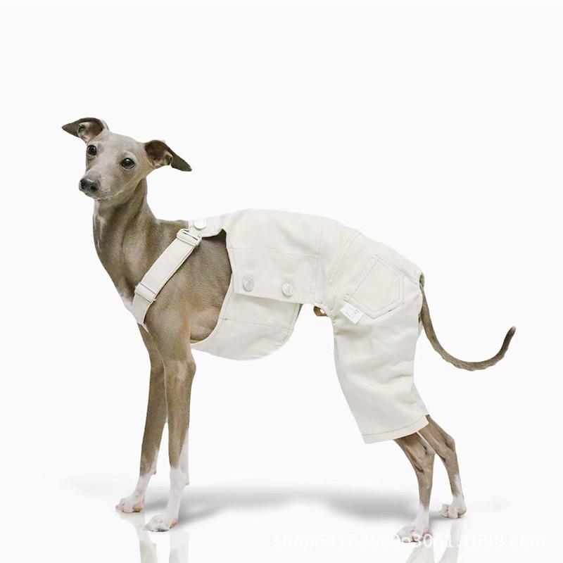 

Winter Dog Hooded Sweatshirt Whippet Pet Coats Pyjamas Dog Clothing Fleece Pajamas Jumpsuit Jammies Warm Turtleneck Coat Dog S белый
