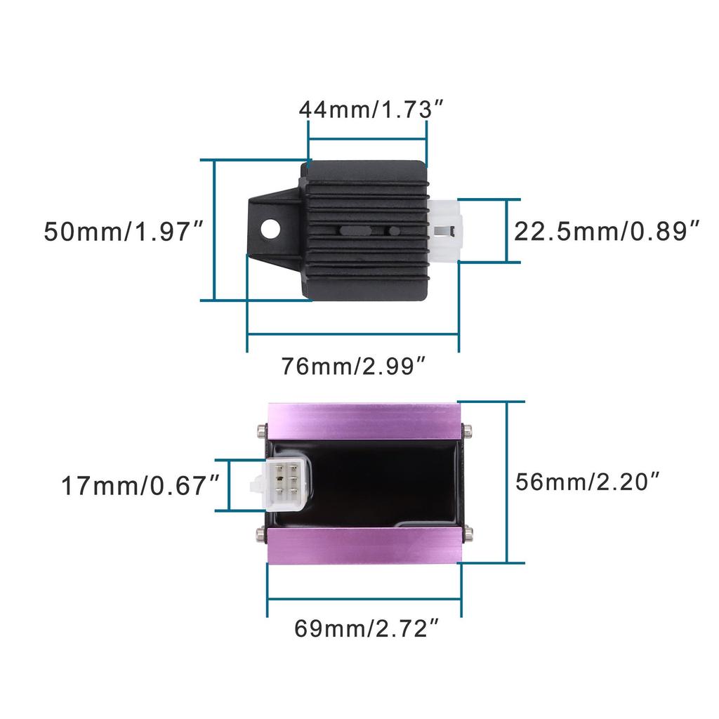 110cc ATV/Motorcycle High-Power Ignition Coil Relay CDI Spark Plug Rectifier