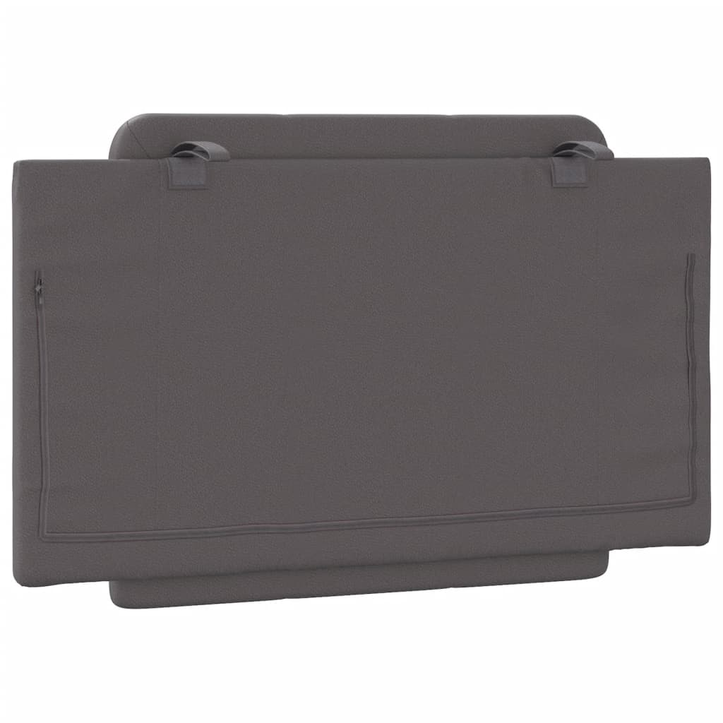 Headboard Cushion Zadar Grey 80 cm Faux Leather