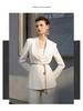 Women's High-End Formal White Suit with Micro-Flare Pants: Spring/Autumn Slim Fit