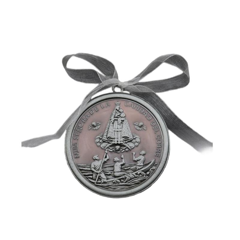  Enamel Finish Metal Car Charm Keychain Pendant Home Decoration Vintaged Angel Design With Adjustment Ribbon