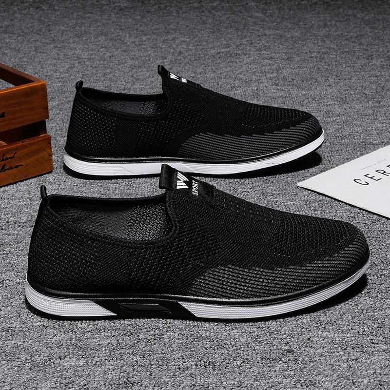 

Летняя сетчатая мужская повседневная обувь, дышащие кроссовки, мужская обувь для ходьбы на открытом воздухе, удобные мужские мокасины Zapatillas Hombre 45 38 чёрный