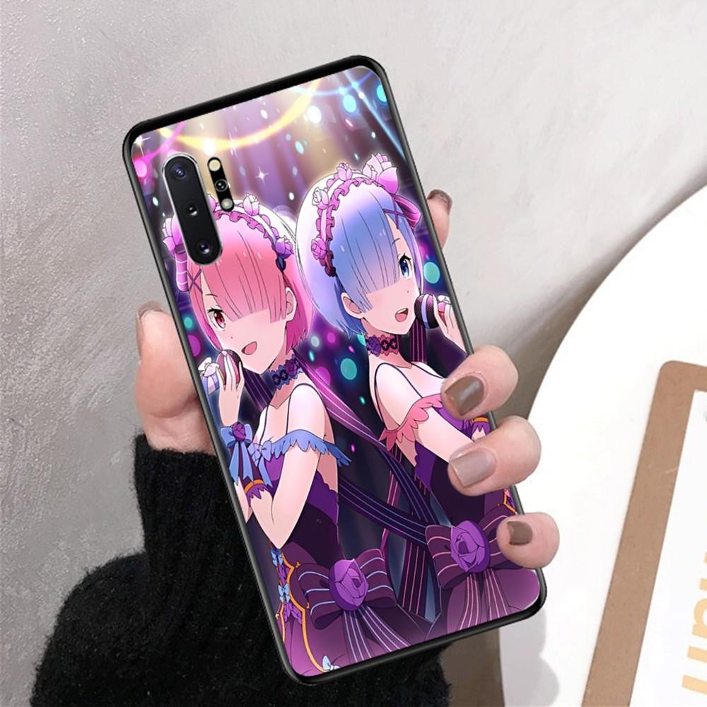 ReZERO Ram Rem Phone Case For Samsung Note 8 9 10 20 pro plus lite M 10 11 20 30 21 31 51 A 21 22 42 02 03
