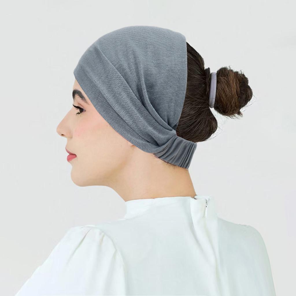 Elastisches Kopftuch Haarband für Damen Einfaches Vielseitiges Halbkopftuch Pendeln Sport Mehrzweck Haarband