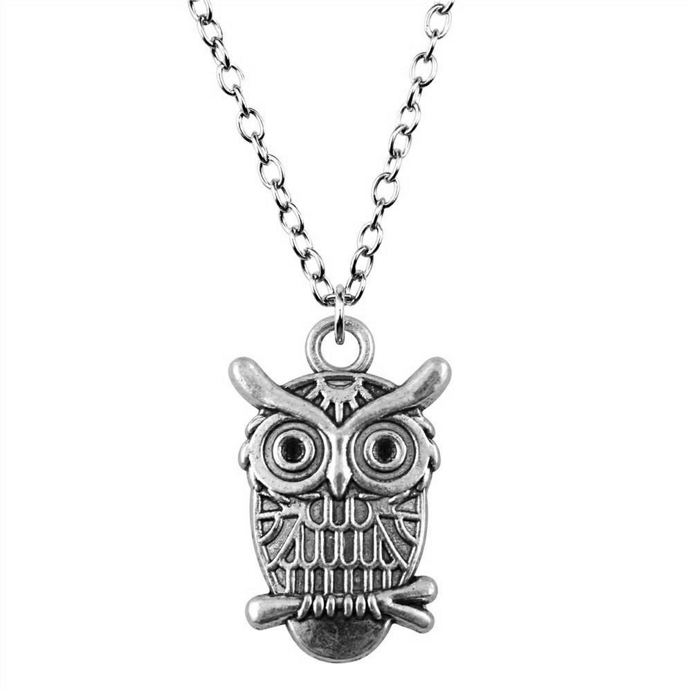 Peacock Pendant Bird Necklace Owl Ethnic Boho Jewelry for Female 45cm or 70cm Long Chain