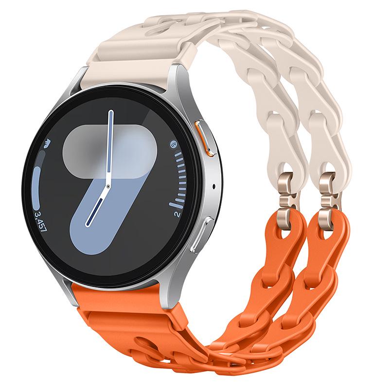 Fashion Hollow Silicone Strap for Samsung Watch7 & Huawei GT3 Pro