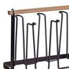 Bottle Rack Glass Cup Holder Stand Tree Drainer with Metal And Wood Construction Quick