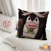 pc Cartoon Tsuyu Asui Cute Anime Pillow Case Fashion Square Pillowcase Bedroom Sofa Room Ins Decoration Leisure