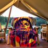 1PC Michael Jackson Outdoor Blanket Lightweight Flannel, Soft & Warm, All-Season Use for Sofa, Outdoor, Camping, Living Room, Office12