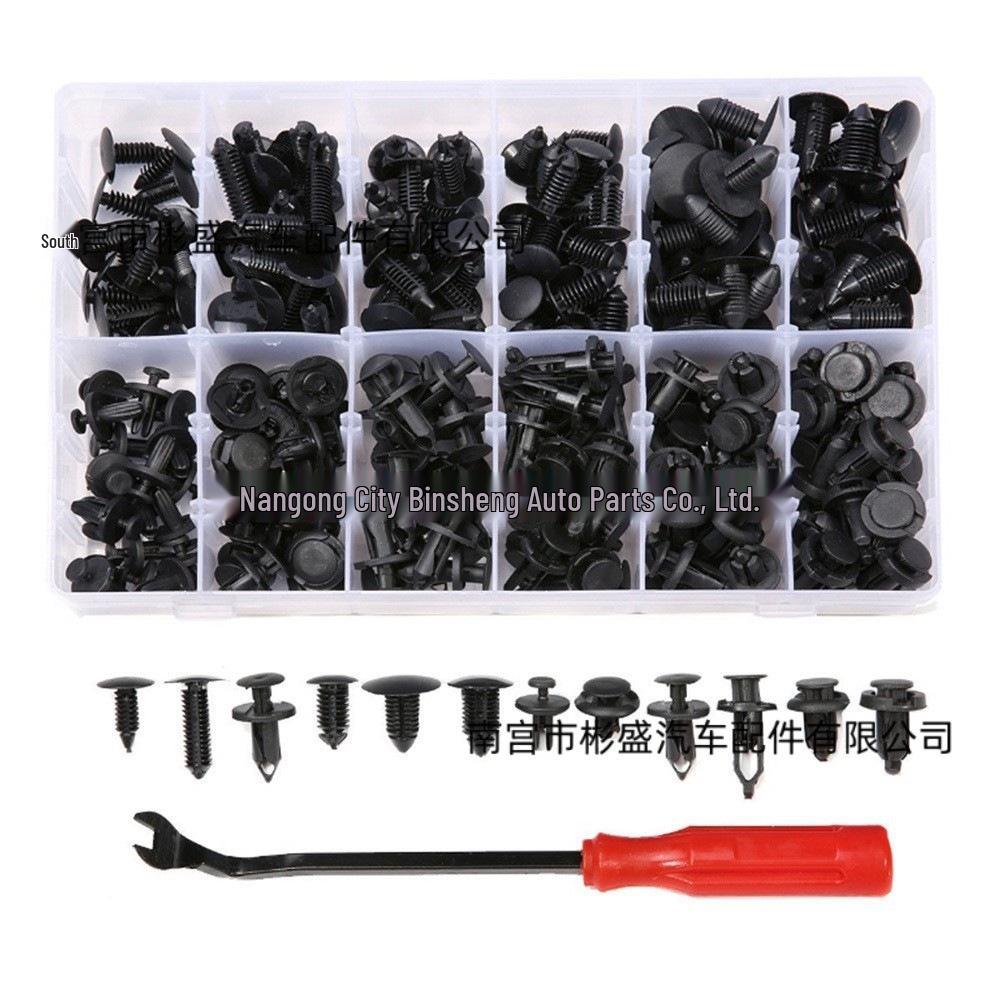 240-teilige Box mit Kunststoffnieten und Stoßfängerclips für Autos für Ford und Honda