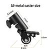 3.5" Universal Metal Speaker Tripod Stand with Wheels