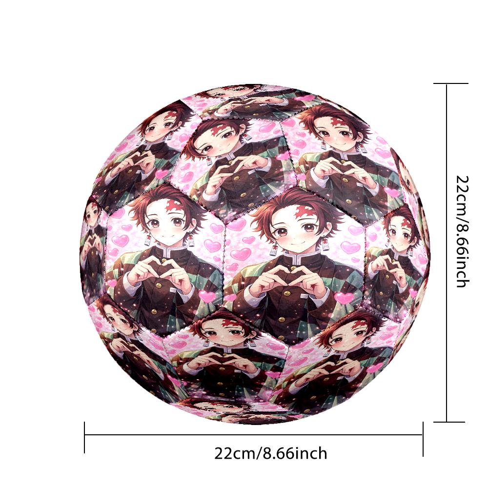Dark Fantasy Heroes De-mon Size 5 Soccer Balls, Anti-Slip, Protective Football, Outdoor Sport, a Unique Gift Suitable for Him/her, Birthdays