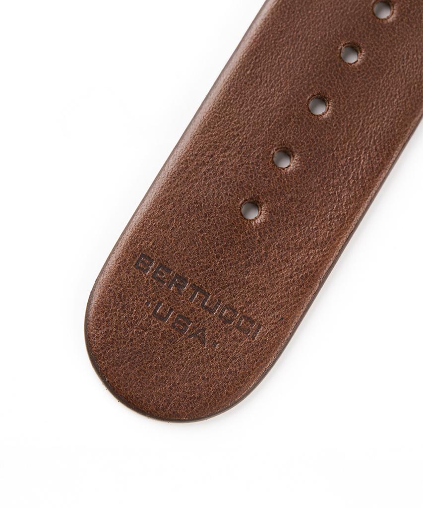 Beleutuchi Artisan Italian Leather Nato Strap 22Mm Tuscan Brown