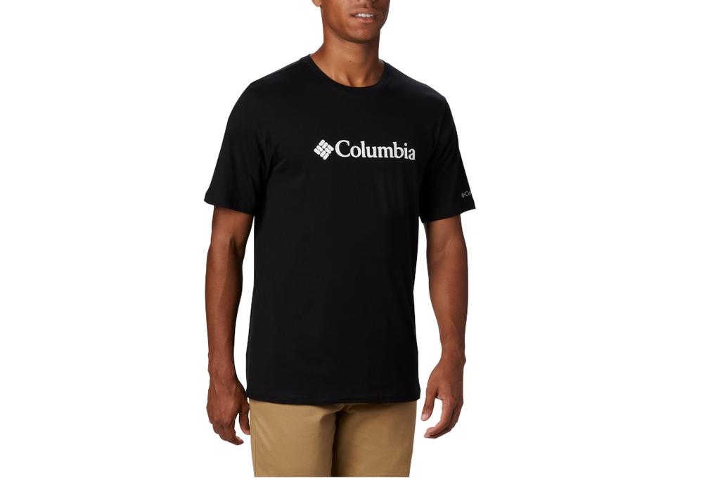 Columbia CSC Basic Logo SS Tee, T-shirt noir pour homme