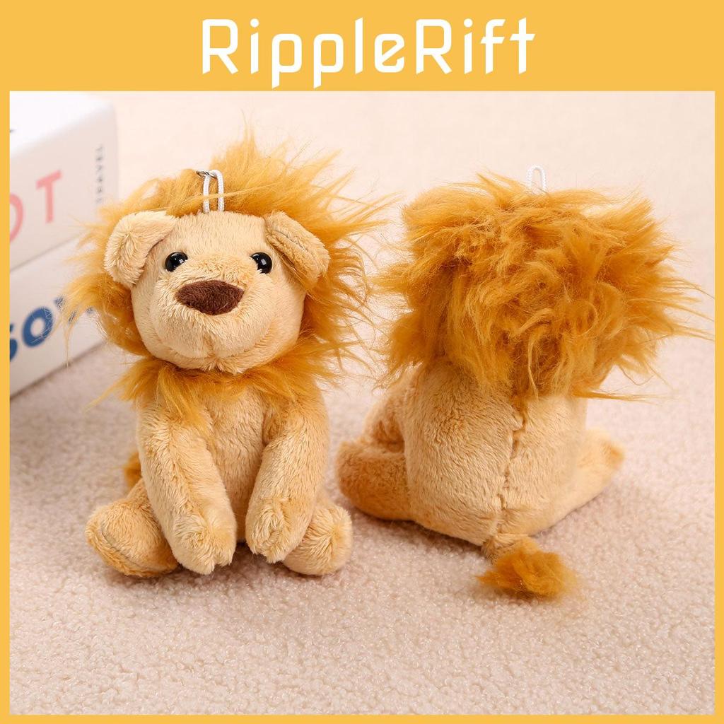 Plush Lion Keychain Toy With Short Plush Material For Girls And Gift Ideas