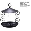 Metal Bird Feeder with Weather Guard Outdoor Decorative Hanging Bird Feeder Tray for Yard Home Courtyard Balcony Windowsill Garden Decoration