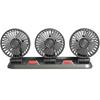 Ventilatore Auto Regolabile a 360° 3 Teste Ventilatore ad Aria Ventilatore Elettrico per Auto Ventilatore USB/12V/24V 2 Velocità Ventilatore Silenzioso per Auto per Casa Scrivania Ufficio&Auto