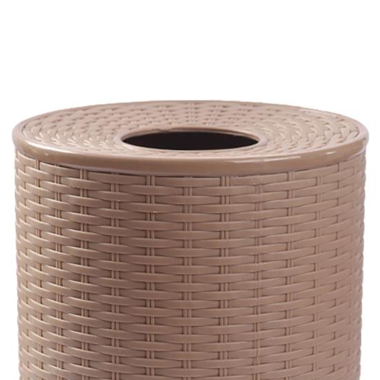 Imitation Rattan Tissue Box Waterproof Wear Resistant Plastic Tissue Holder for Kitchen