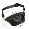 Fashion Men'S And Women'S Genuine Leather Fanny Pack, Black First-Layer Cowhide Fanny Pack, Satchel.