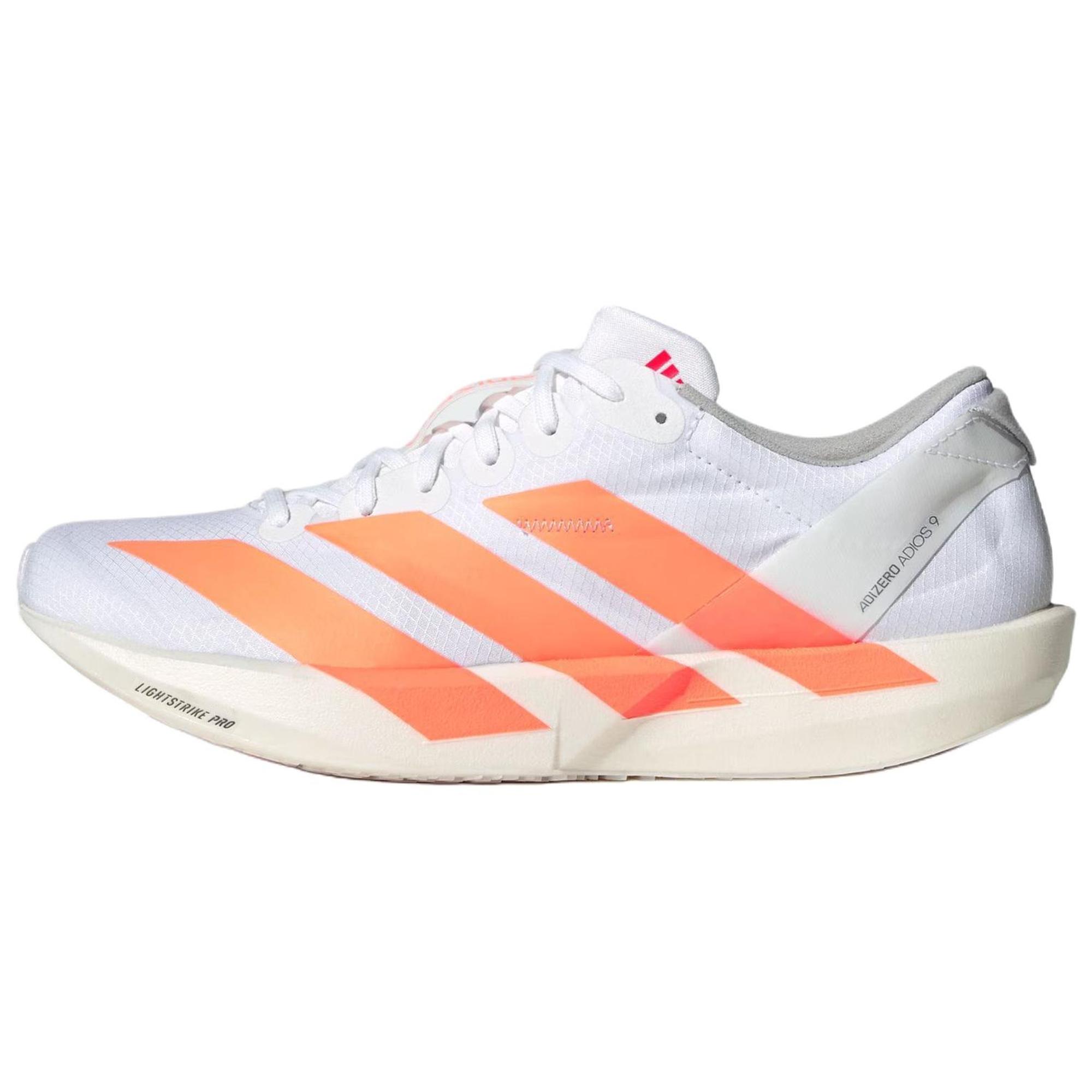 

Adidas Adizero Adios 9 Comfortable Fitting Fabric Marathon Racing Running Shoes Women sneaker White JQ0779 40