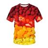 Vegetable Pepper Graphic T Shirt for Men 3d Printed T-shirt Womens Clothing