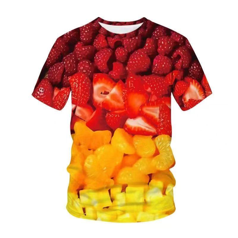 Vegetable Pepper Graphic T Shirt for Men 3d Printed T-shirt Womens Clothing