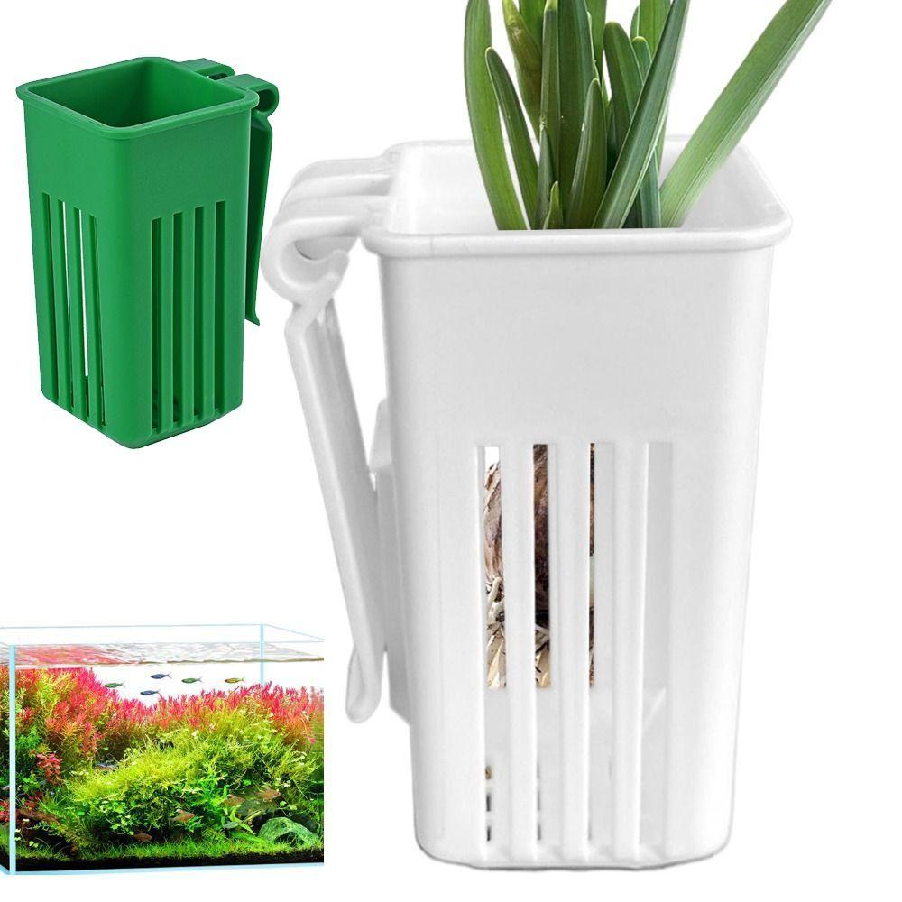 Slotted Drainage Aquatic Plant Cup Multifunctional Fish Tank Plant Holder  Fish Tank Use