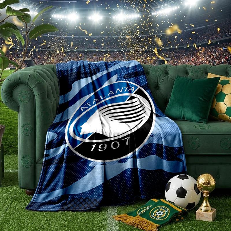 Football Atalanta Blanket Lightweight Ideal Bedding Blanket Perfect for Travel, Camping, Living Rooms, Offices, Sofas, Fan Christmas gift