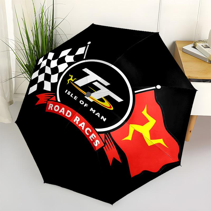 

TT Isle of Man Road Races- Automatic Opening and Closing, 8-rib Structure Portable Umbrella, Suitable for Men and Women in All Seasons - Per