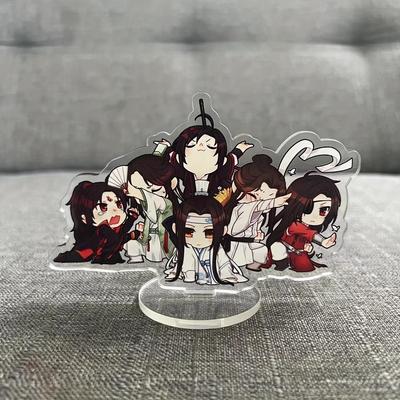 Anime mo dao zu shi figura de ação brinquedo dos desenhos animados céu funcionários bênção acrílico suporte modelo placa mesa decoração presente natal