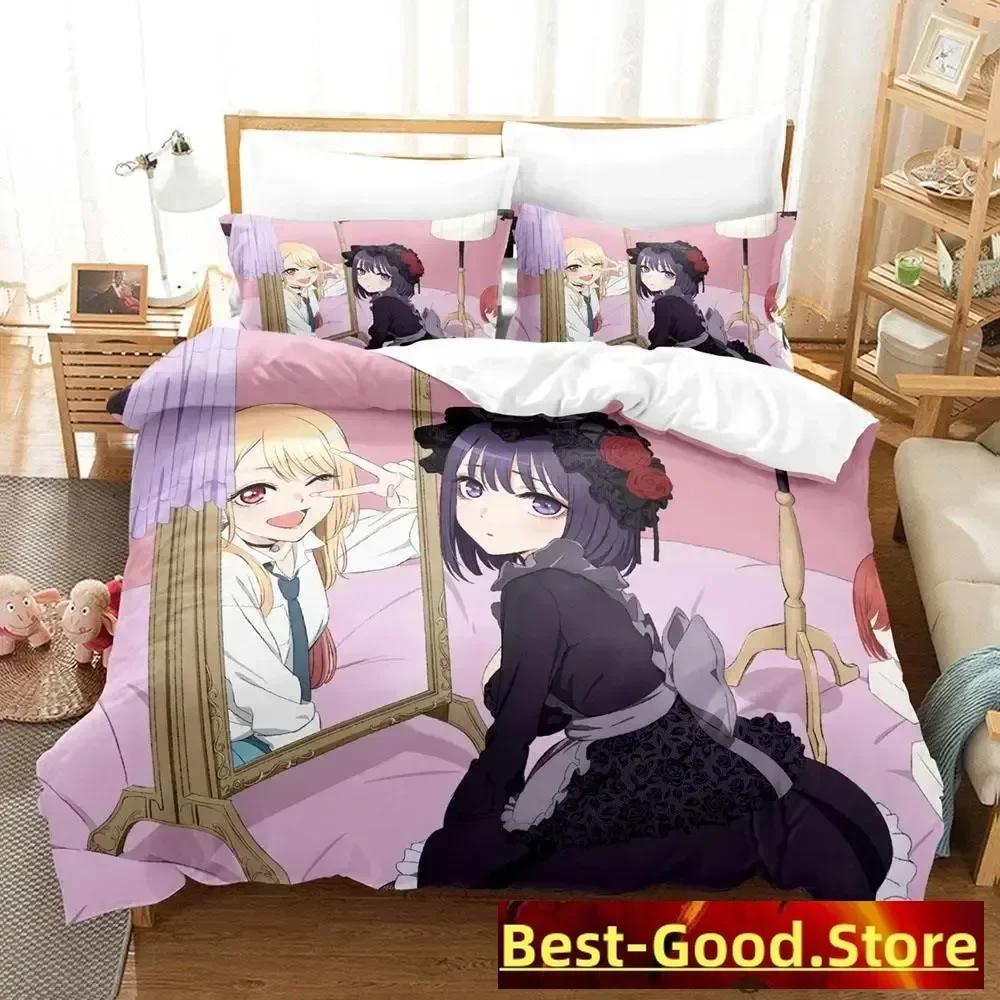 Marin Kitagawa Bettwäsche-Set Einzelbett Twin Full Queen King Size Bettwäsche-Set Erwachsener Kinderzimmer Bettbezug-Sets Anime Bettwäsche-Set