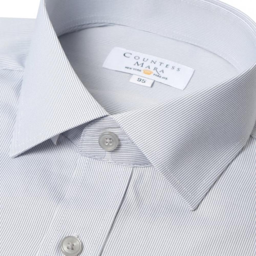 Countess Mara Wrinkle Resistant Cotton Blend Pinstripe Semi Wide Shirt Cdc3p13001g007g