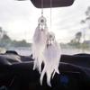 Dream Catcher Car Pendant for Girls Feather Mirror Hanging Pendant Home Decor Lucky Car Ornament Girls Car Interior Accessories