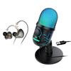 MRSDY Gaming Microphone, USB Computer Microphone for PCMacPS4PS5, Condenser Podcast Microphone for Studio Recording, YouTube, and Streaming with