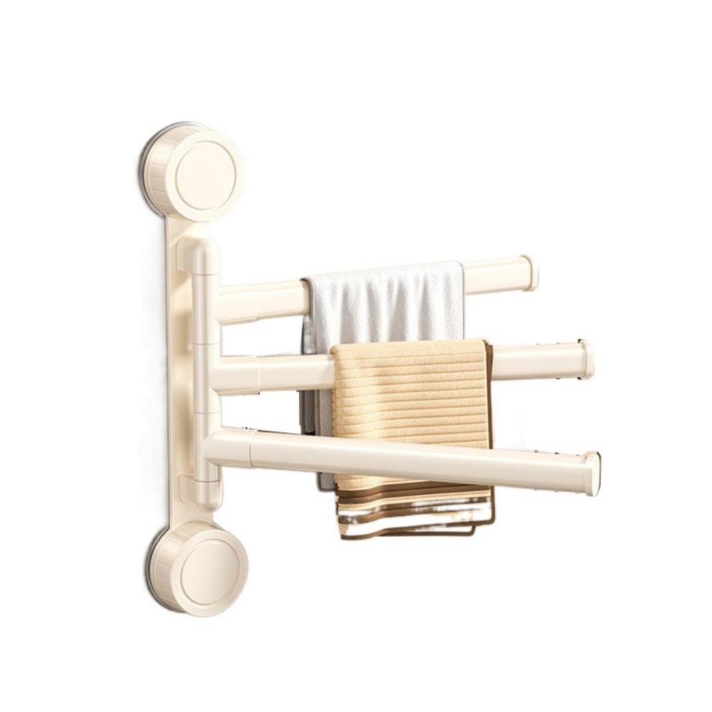 Rotating Swivel Towel Bar Multi-bar Bathroom Towel Rod Rust-proof Hanging Towel Holder  Living Room