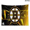 Boston Bruins Logo Wall Tapestry Aesthetic Wall Hanging Printed Fabric Blanket Decorative Tapestries for Bedroom Living Room Home Decor
