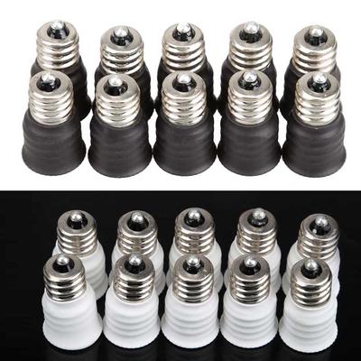 E12 To E14 Adapter Screw-in Lamp Socket Socket Adapter Light Socket Converter Light Bulb Converter for Indoor