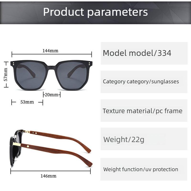 2026 Neue Retro-Sonnenbrille mit polygonalem Holzmaserungsrahmen Trendige Streetstyle-Sonnenbrille Unisex Outdoor UV-Schutz Brille UV400