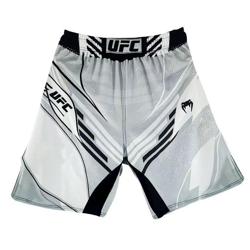 Shorts de Boxe MMA Hommes Femmes Pantalons d'Entraînement Muay Thai 5 Points Combat Avec Tissu Stretch