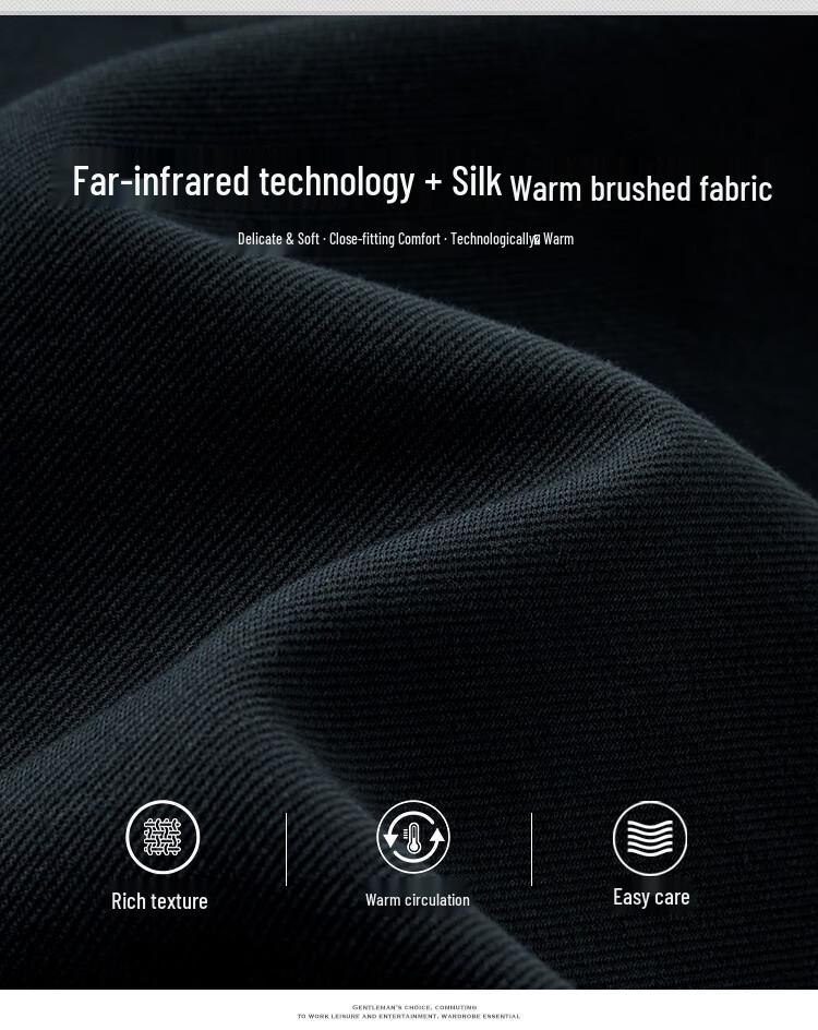 Shanshan Men's Polo Collar Long-Sleeve T-Shirt