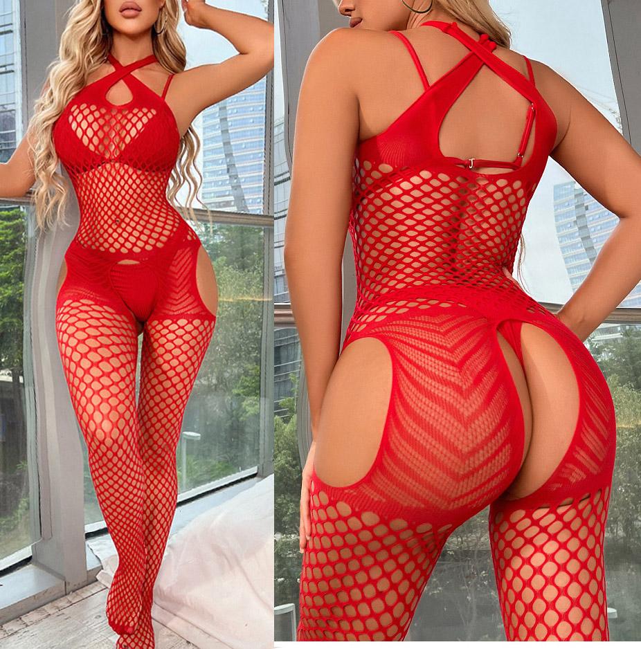 hot women sexy lingerie costumes sexy underwear Tight see-through dress Body stocking plus size lingerie dress