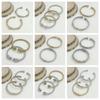 Stainless Steel Letter X Inlaid Zirconium Twist Rope Steel Wire Rope Opening Bracelet Women's Cable Bracelet Party Daily Jewelry