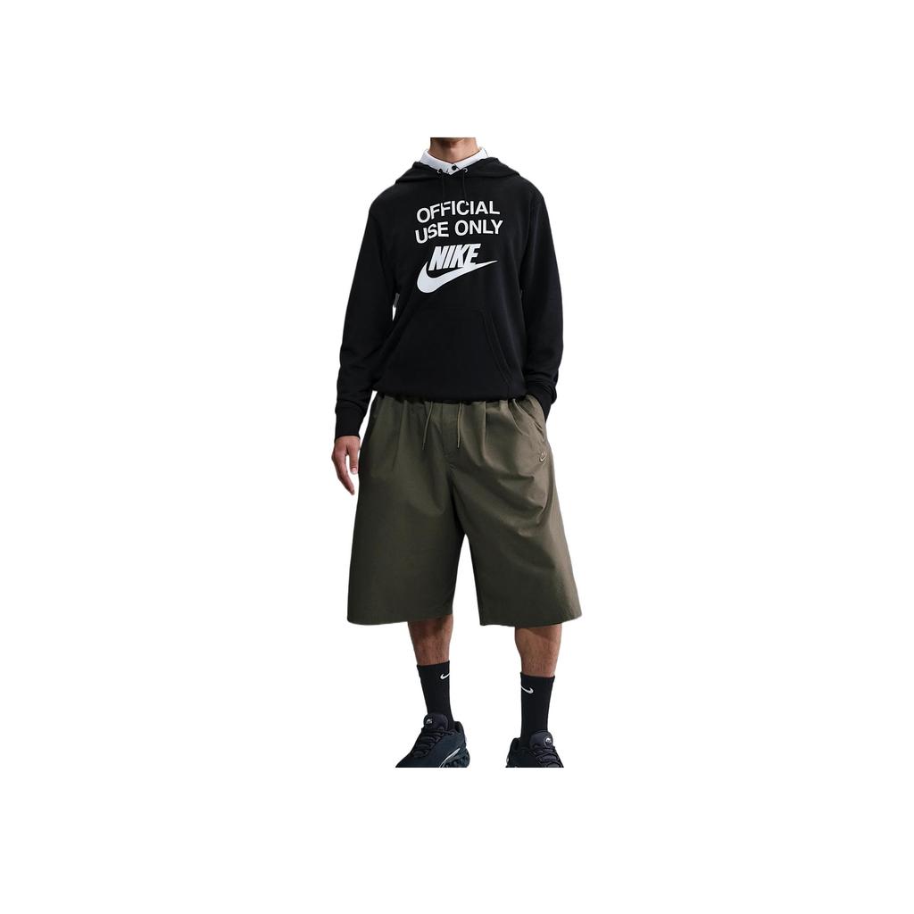 Nike Club SS25 Comfortable Fashion Letter Long Sleeve Sweatshirt Men sweatshirt Black IB8409-010